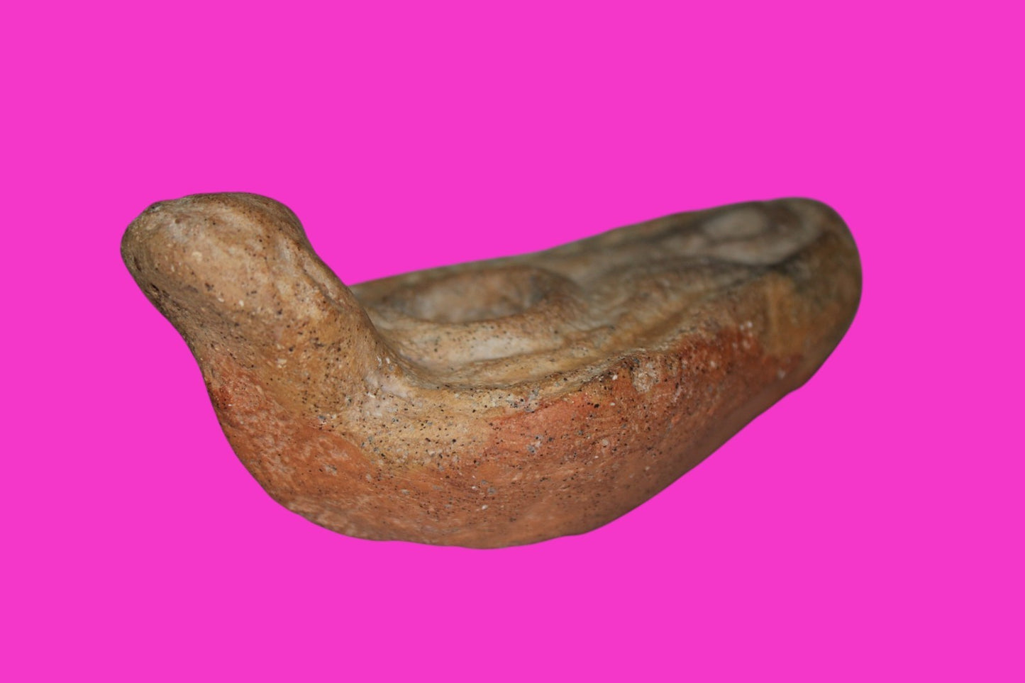 Ancient Holy Land Oil Lamp Artifact Land of Jesus Christ 100-400 AD COA J122