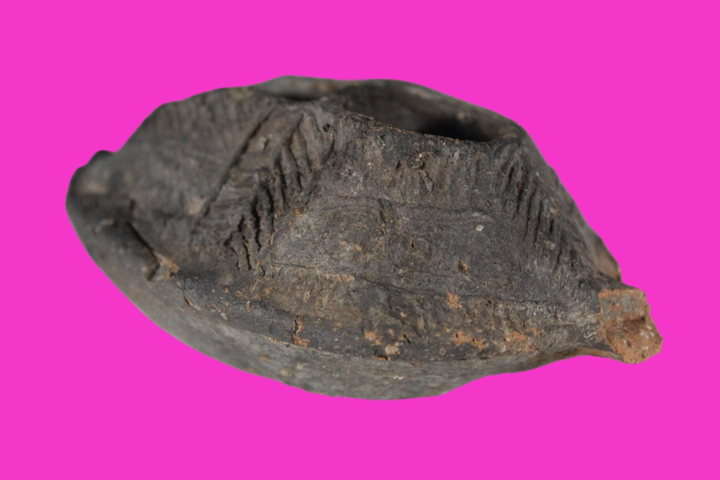 Ancient Holy Land Oil Lamp Artifact Jesus Christ Home 300-600 AD Israel COA 95