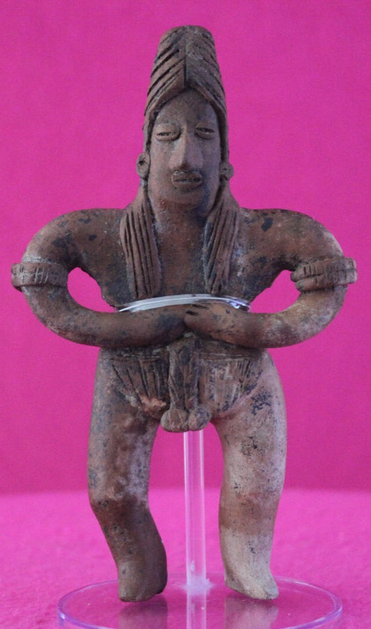 Authentic Pre Columbian Artifact Tomb Figure Colima Mexico 100 BC-250 AD COA 159