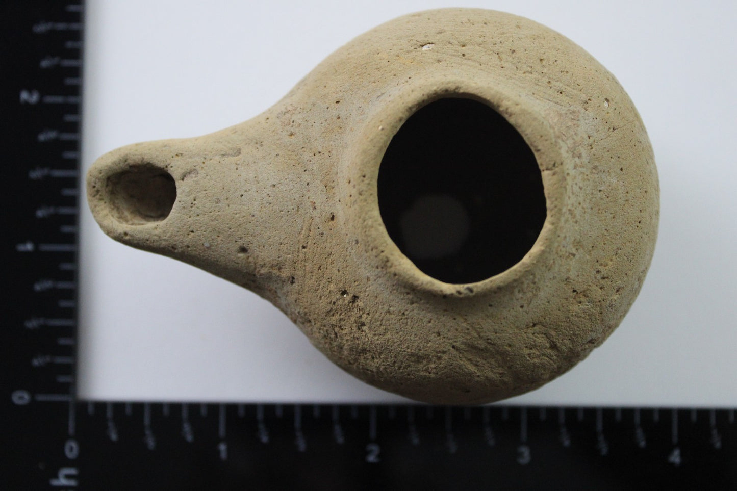 Ancient Holy Land Oil Lamp Artifact Land of Jesus Christ 100 BC-200 AD COA J150