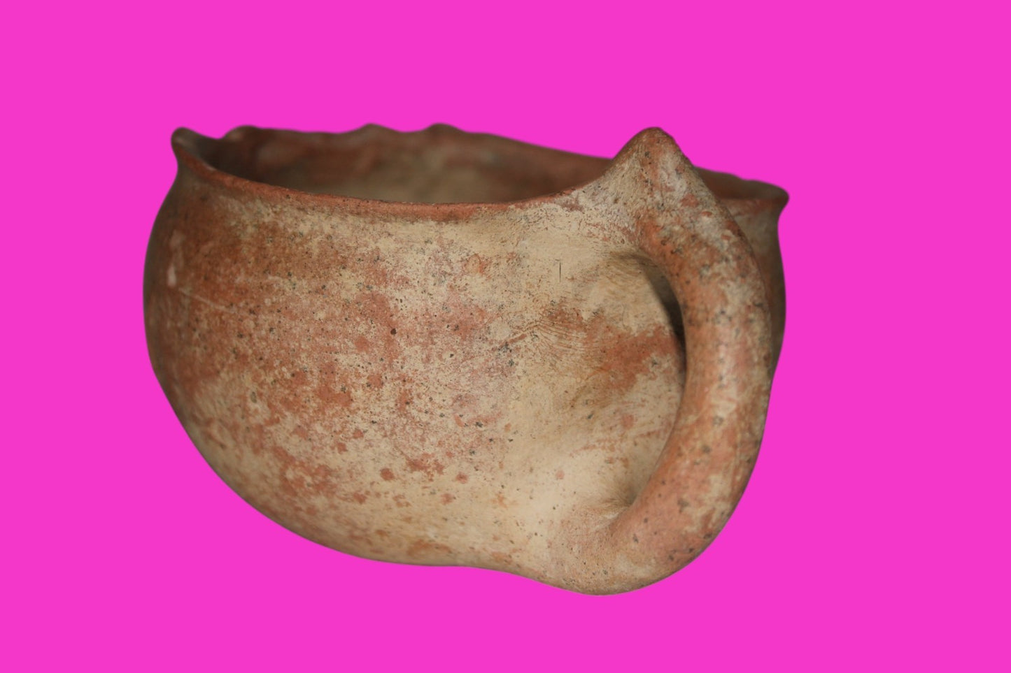 Holy Land Artifact Authentic 4000 Year Old Cup Time of Abraham 2000 BC COA J118