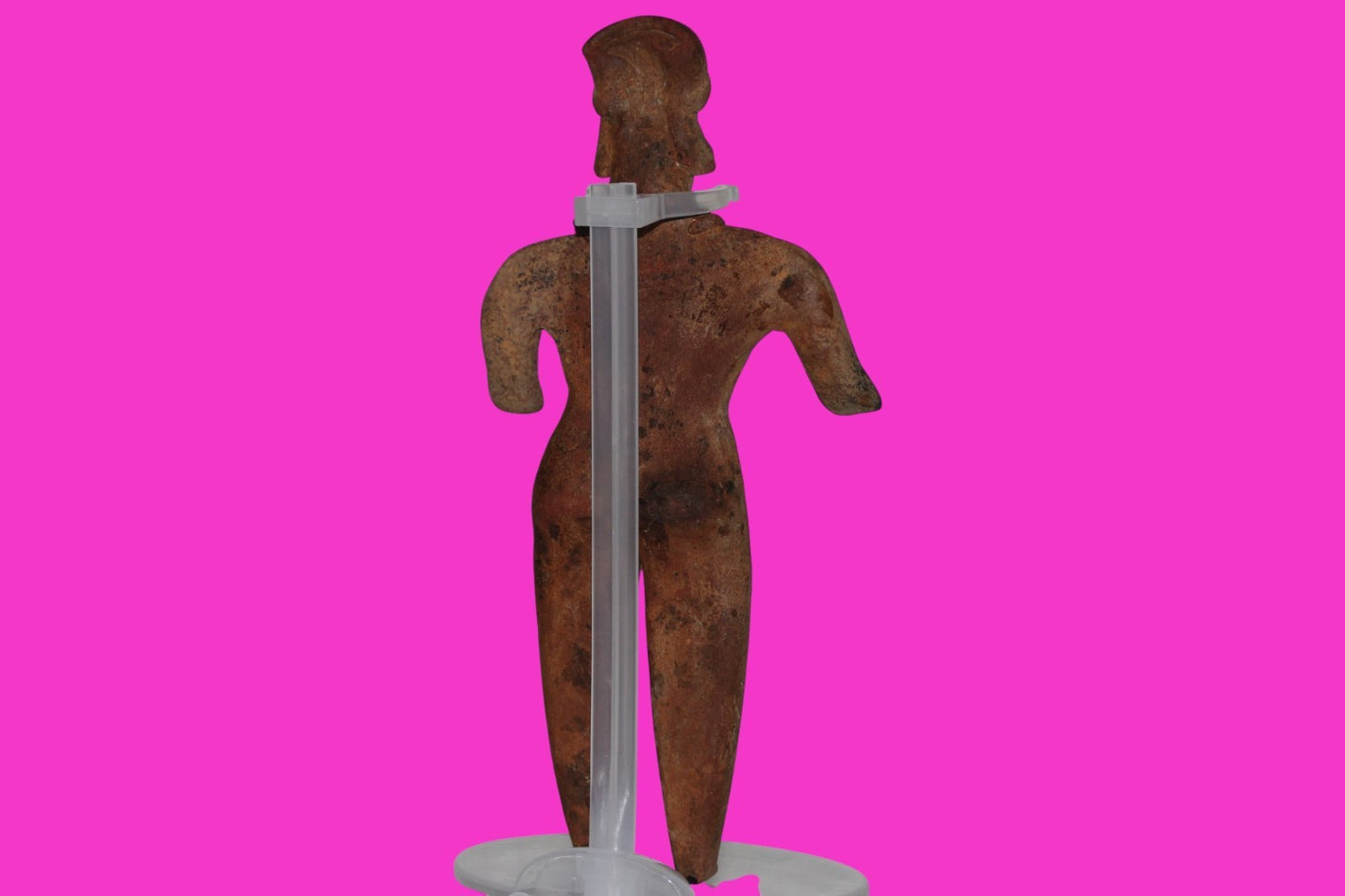 Pre Columbian Artifact 7 inch Male Shaft Tomb Figure Colima Mexico 100BC COA 263