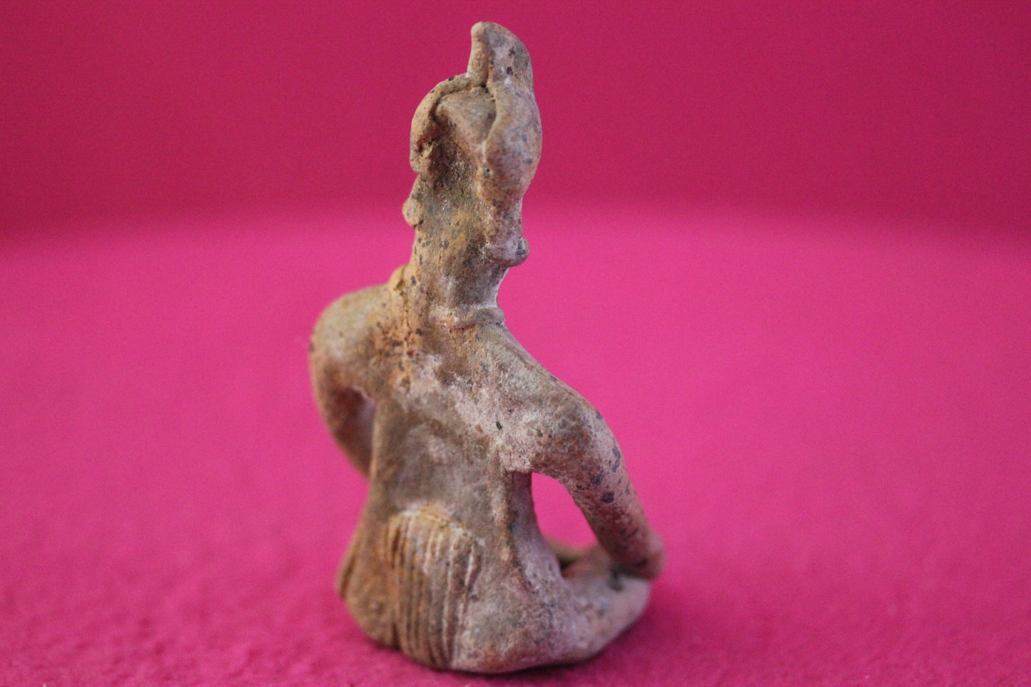 Pre Columbian Artifact Authentic Male Seated Tomb Figure Colima Mexico COA 192