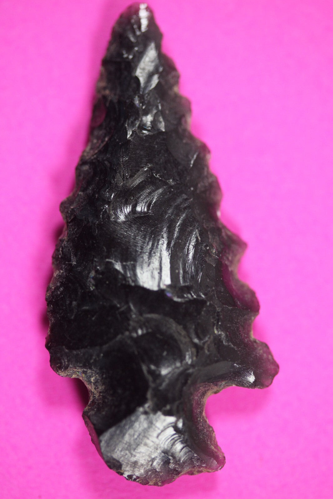 Authentic Pre Columbian Artifact Aztec Arrowhead Battle of Mexico City COA 06