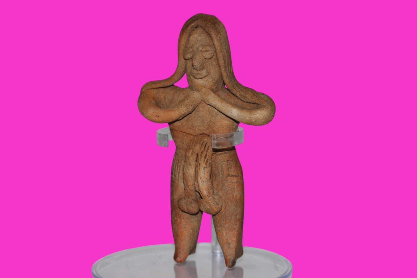 Pre Columbian Authentic Artifact Pretty Lady Tomb Figure Colima Mexico COA 13