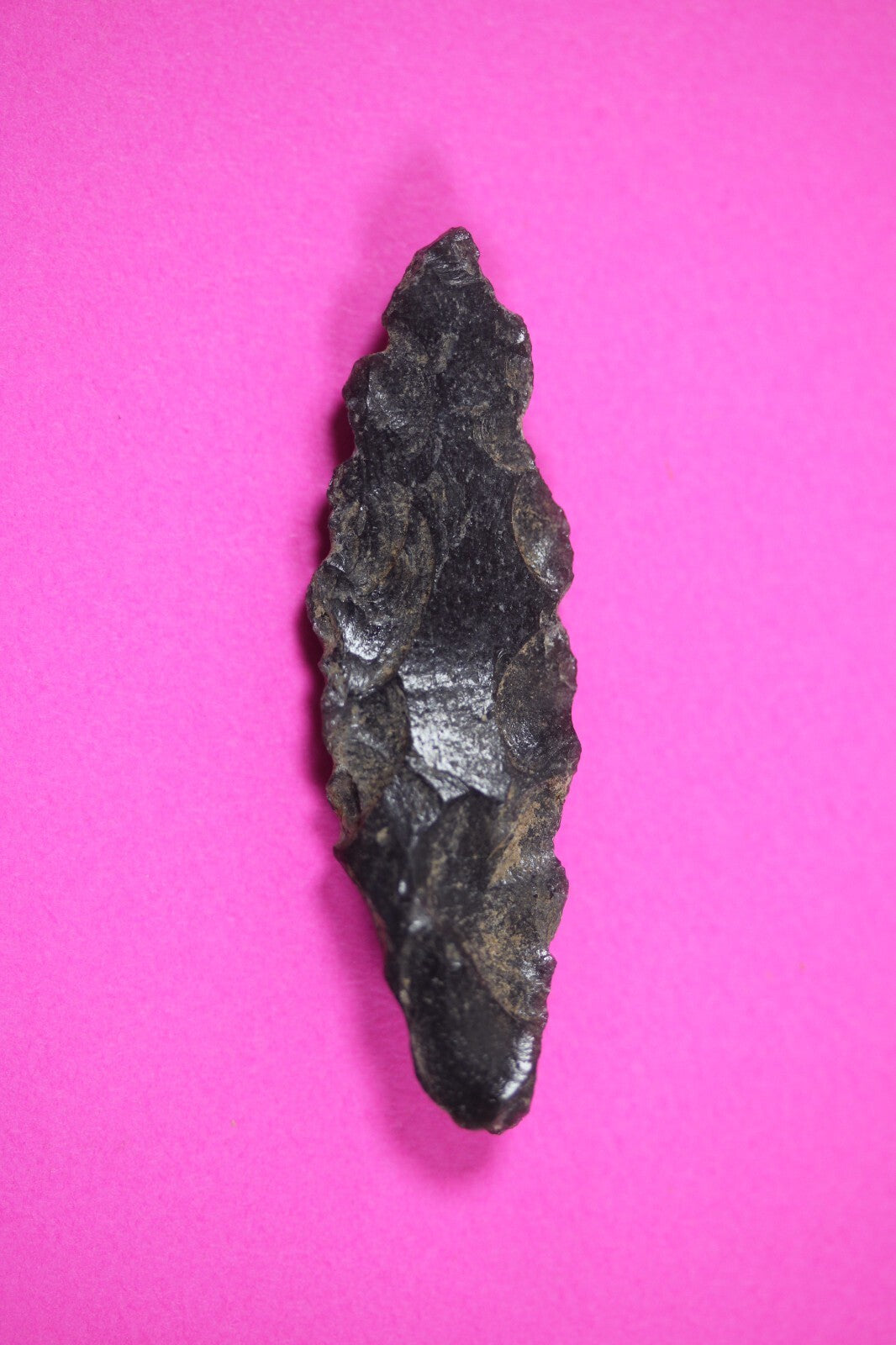 Pre Columbian Artifact Authentic Aztec Arrowhead Battle of Mexico City COA 71