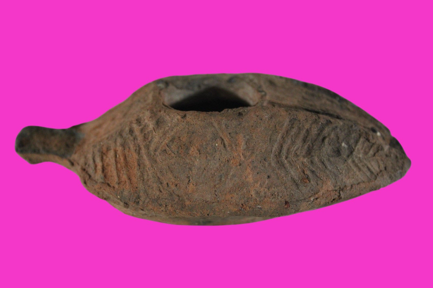Ancient Holy Land Oil Lamp Artifact Jesus Christ Home Israel 300-600 AD COA 83