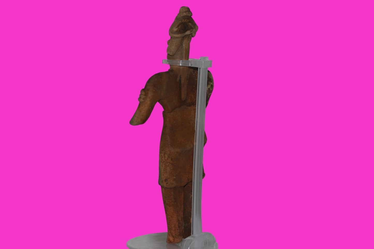 Pre Columbian Artifact 8 inch Female Tomb Figure Colima Mexico 100 BC COA 258