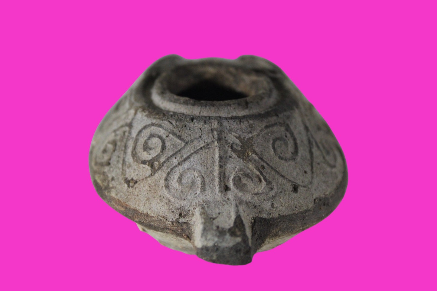 Ancient Holy Land Oil Lamp Artifact Jesus Christ Home Israel 300-600 AD COA 71