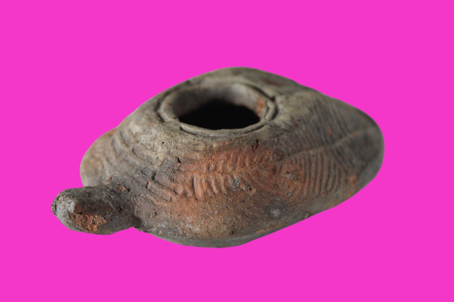 Ancient Holy Land Oil Lamp Artifact Jesus Christ Home Israel 300-600 AD COA 72