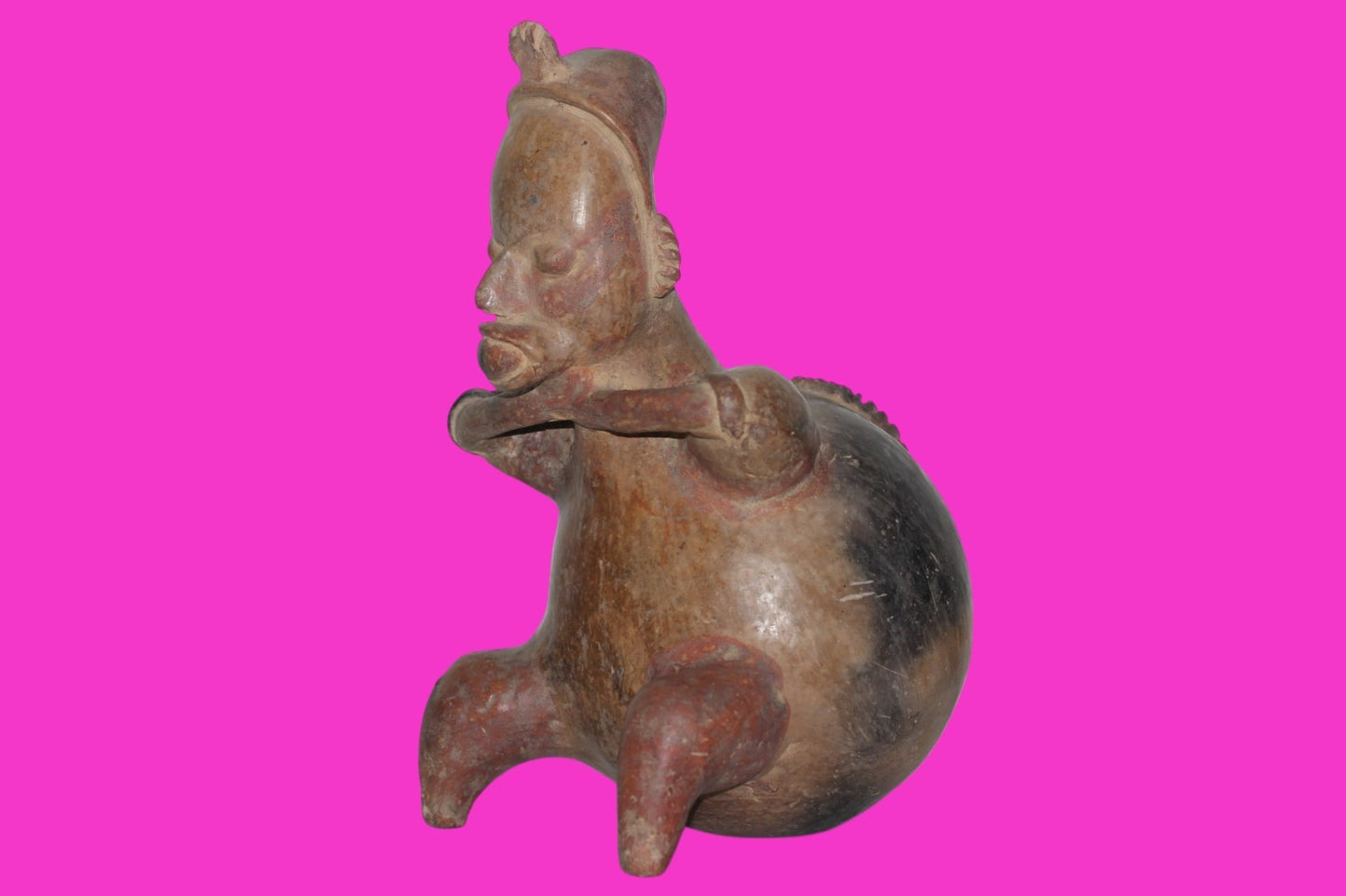 Pre Columbian Artifact Authentic Bloated Figure Jalisco Mexico 300 BC COA 218