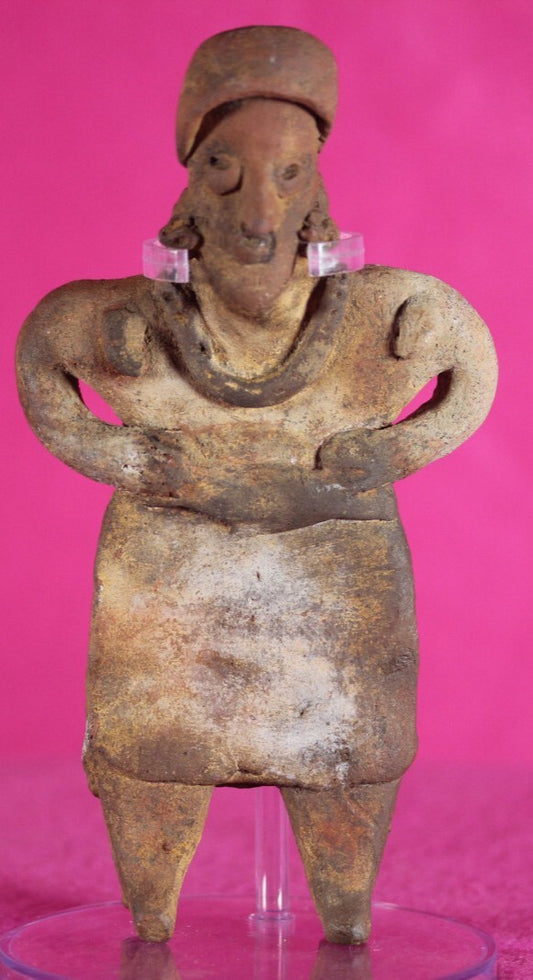 Authentic Pre Columbian Artifact Rare Grandma Tomb Figure Colima Mexico COA 142