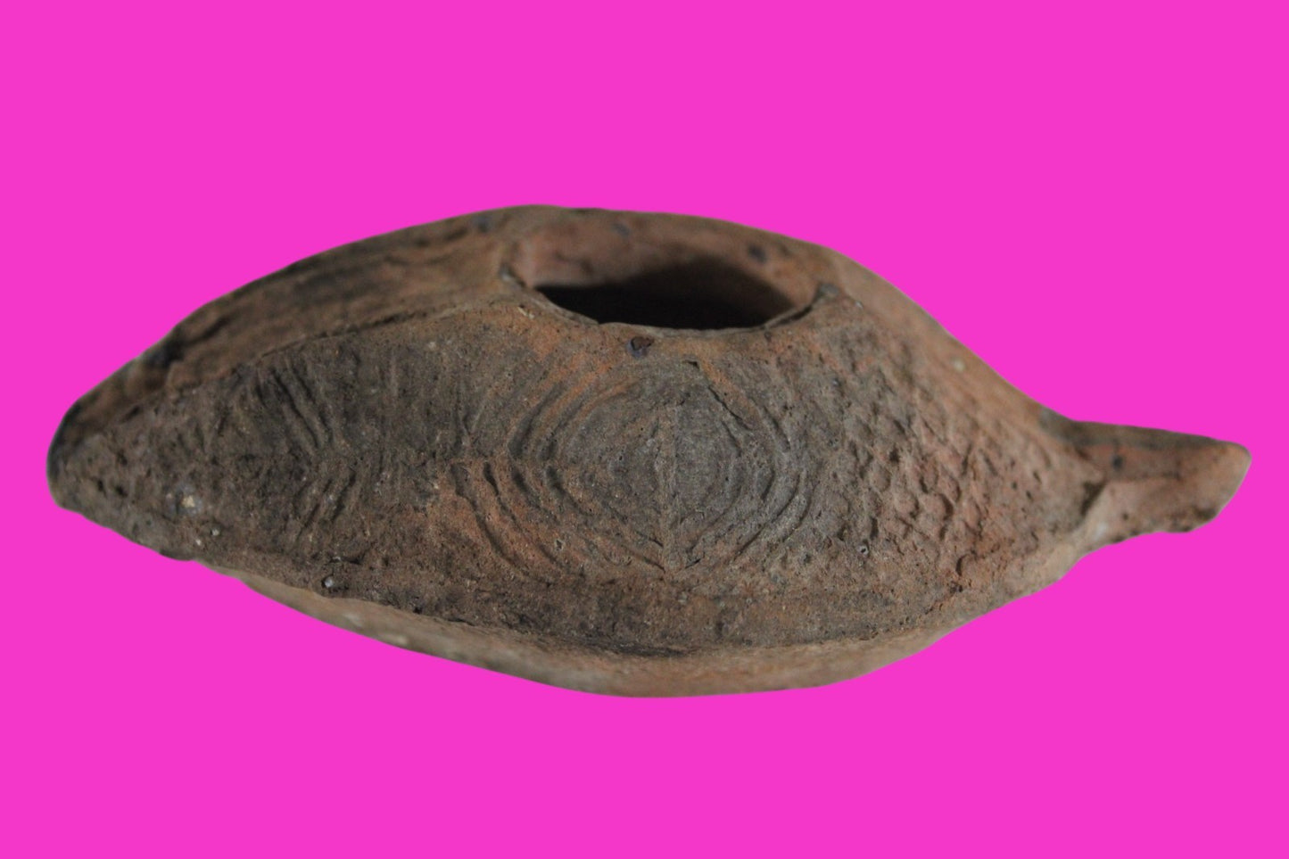 Ancient Holy Land Oil Lamp Artifact Jesus Christ Home Israel 300-600 AD COA 83