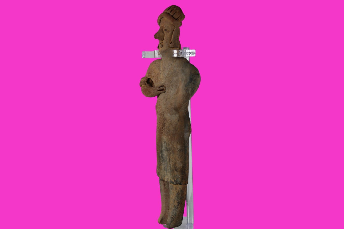 Pre Columbian Artifact Rare Arm in Sling Tomb Figure Colima Mexico 100BC COA 287