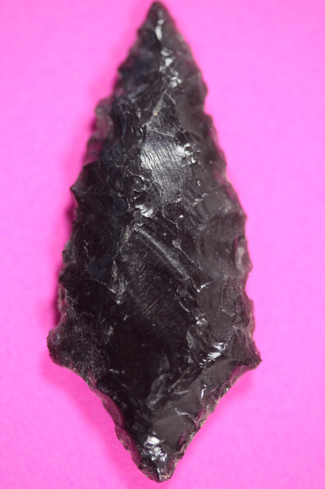 Authentic Pre Columbian Artifact Aztec Arrowhead Battle of Mexico City COA 13