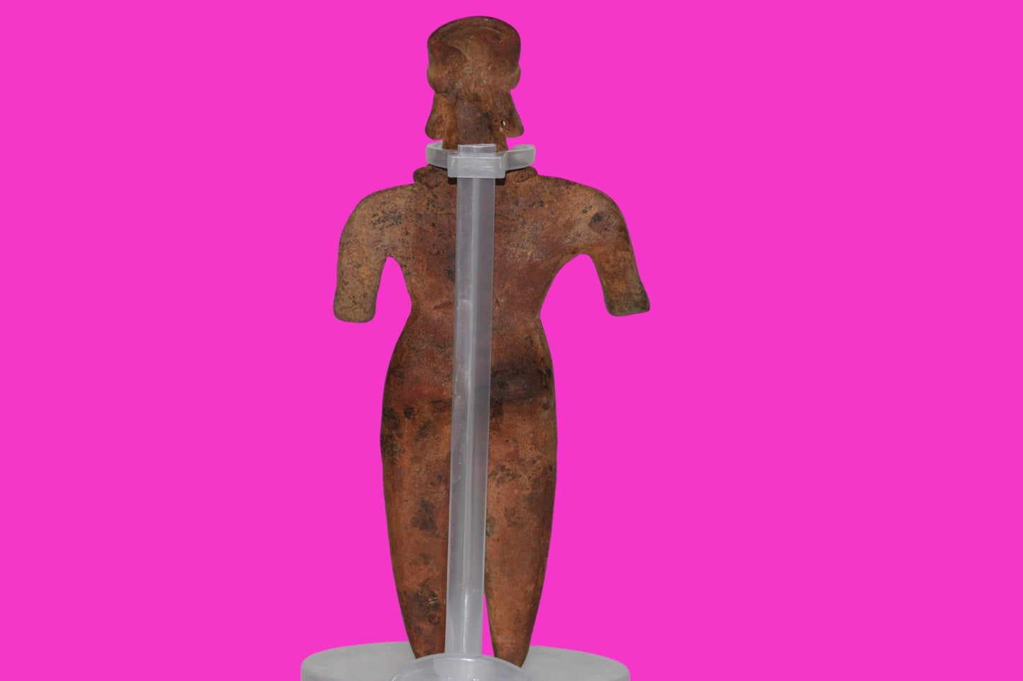 Pre Columbian Artifact 7 inch Male Shaft Tomb Figure Colima Mexico 100BC COA 263