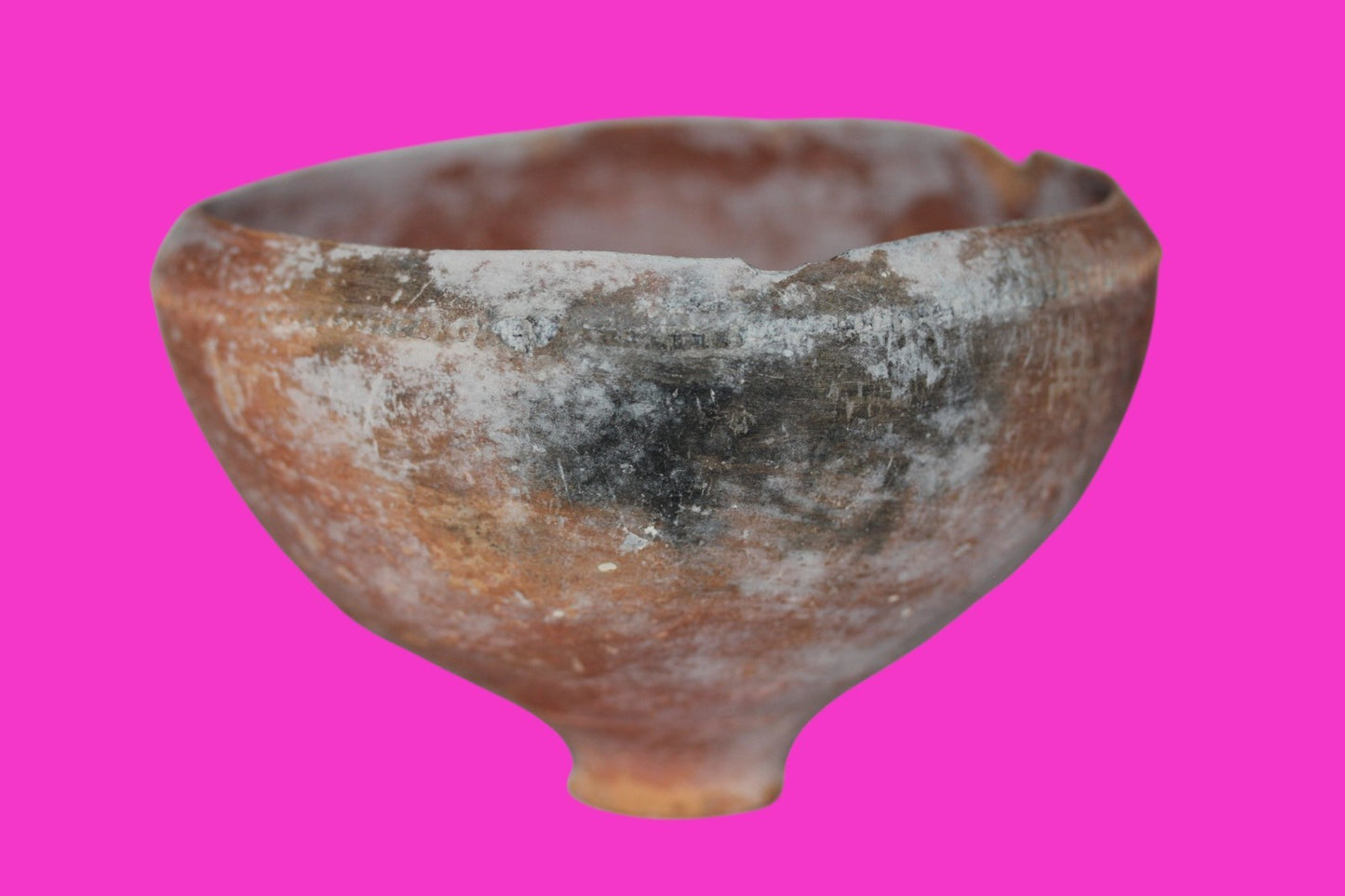 Ancient Holy Land Bowl Artifact From Time of Jesus Christ 100BC-200AD COA J135