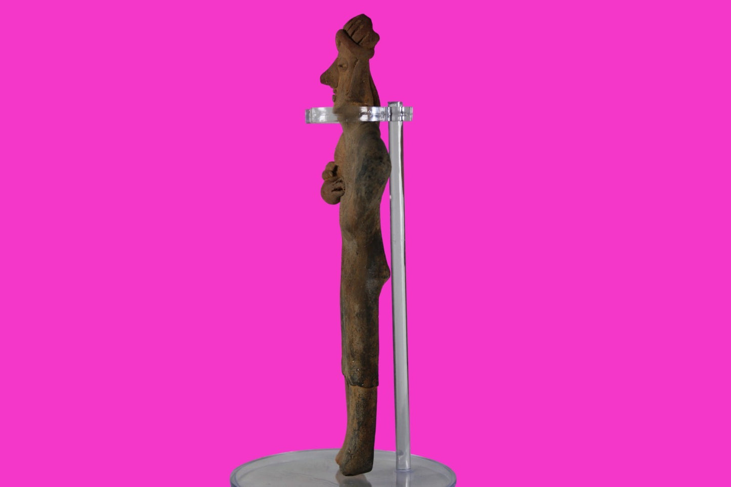 Pre Columbian Artifact Rare Arm in Sling Tomb Figure Colima Mexico 100BC COA 287