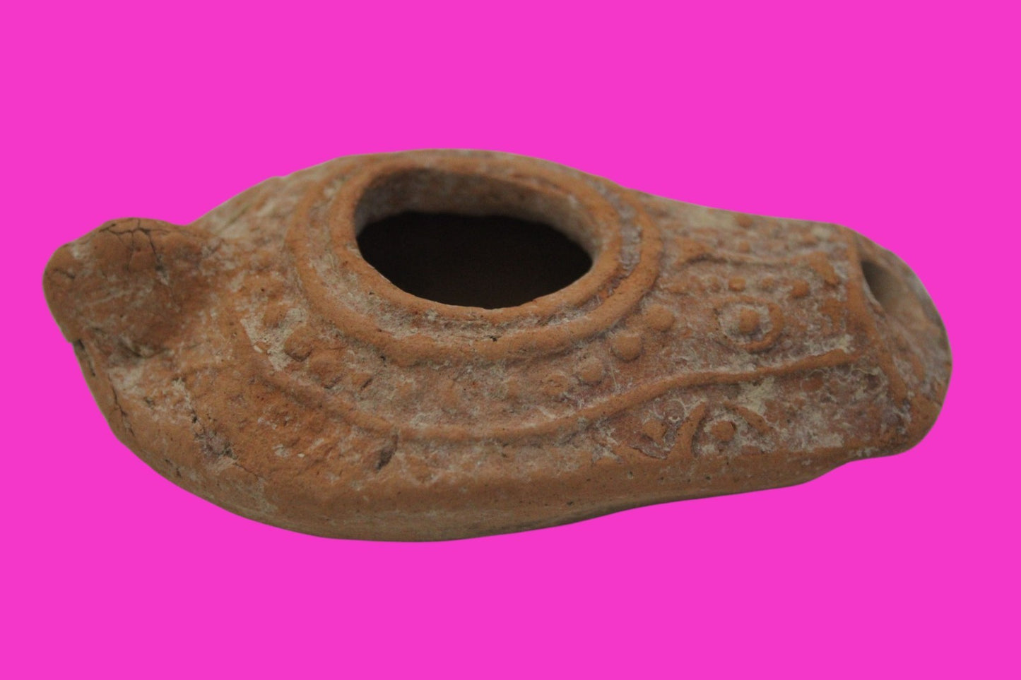 Ancient Holy Land Oil Lamp Artifact From Jesus Christ Home Land 100-500AD COA 65