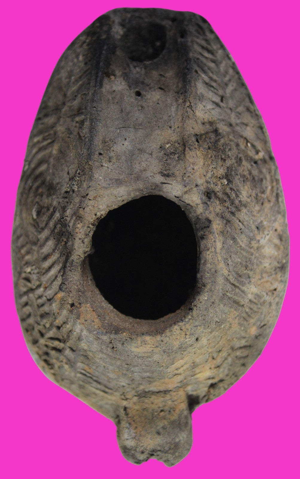 Ancient Holy Land Oil Lamp Artifact Jesus Christ Home Israel 300-600 AD COA 104