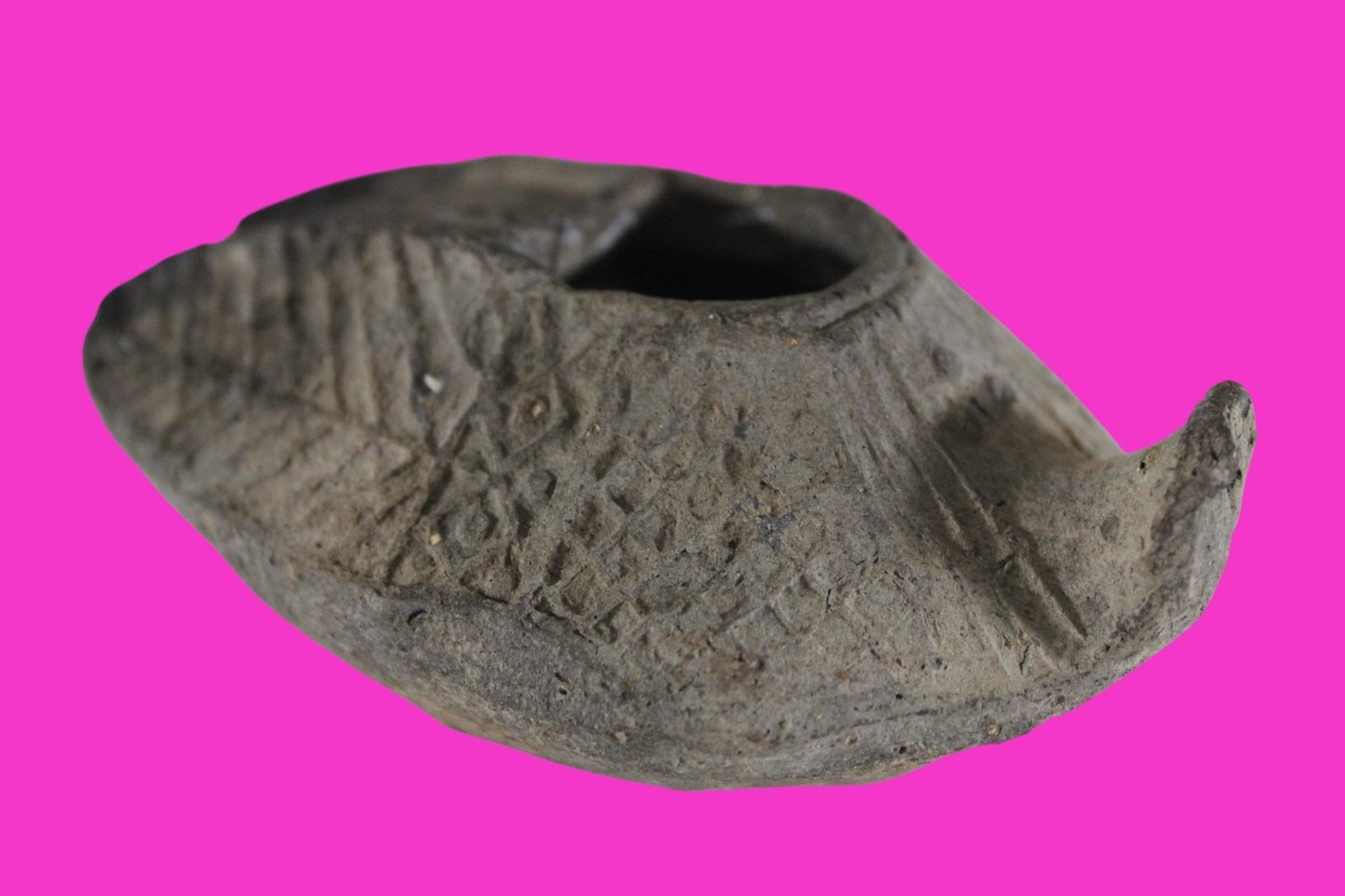 Ancient Holy Land Oil Lamp Artifact Jesus Christ Home Israel 300-600 AD COA 84