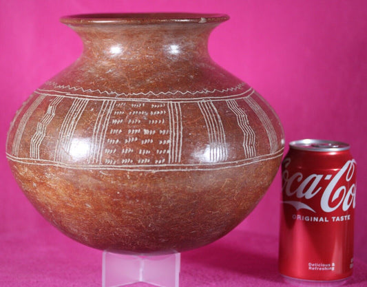 Authentic Pre Columbian Artifact Decorated Olla Chupicuaro Arte Primitivo T103