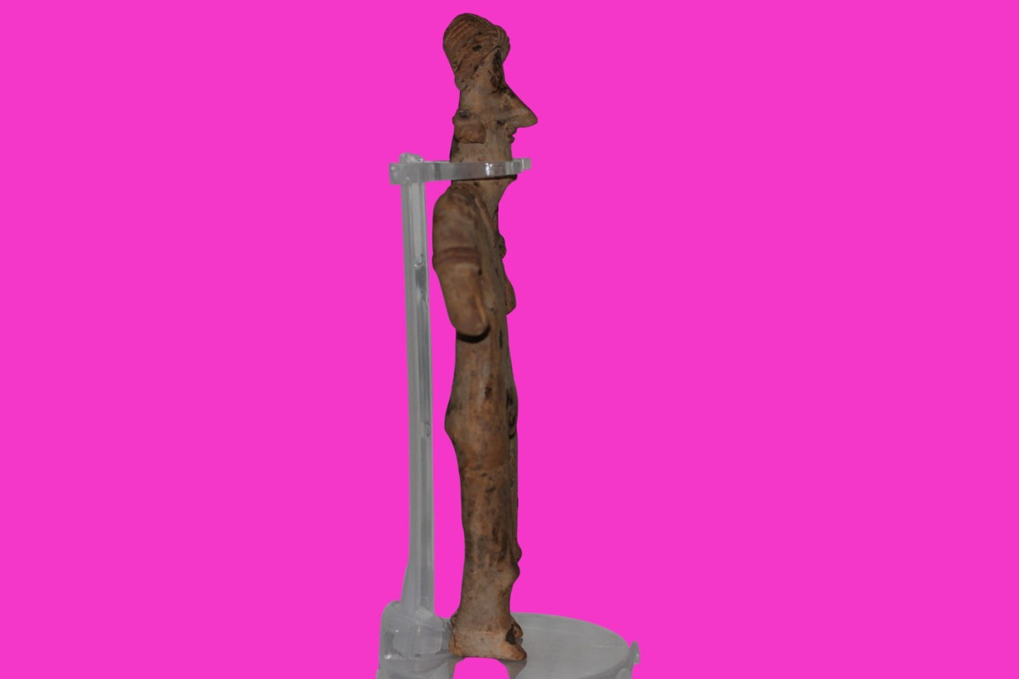 Pre Columbian Artifact 7 inch Female Tomb Figure Colima Mexico 100 BC COA 257