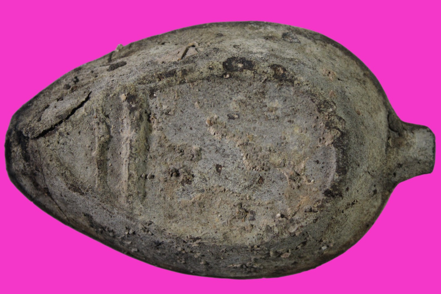 Ancient Holy Land Oil Lamp Artifact Jesus Christ Home Israel 300-600 AD COA 71