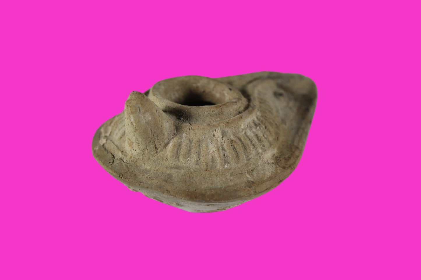 Ancient Holy Land Oil Lamp Artifact  From Jesus Christ Homeland 400-600AD COA 35