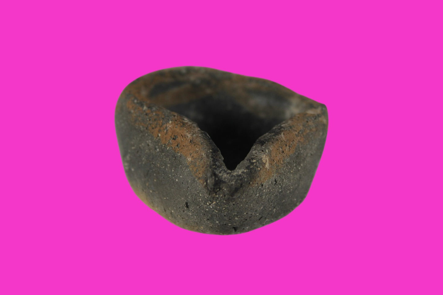 Minature Ancient Holy Land Oil Lamp Artifact Time of King David 1200 BC COA 47