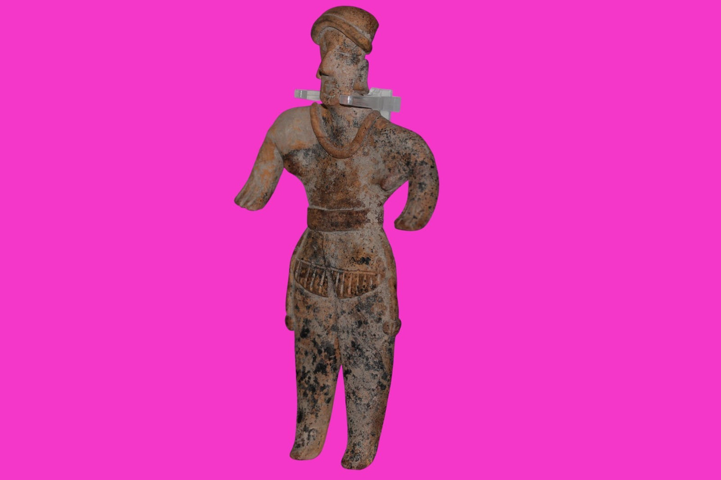Pre Columbian Artifact 7 Inch Female Tomb Figure Colima Mexico 100 BC COA 247