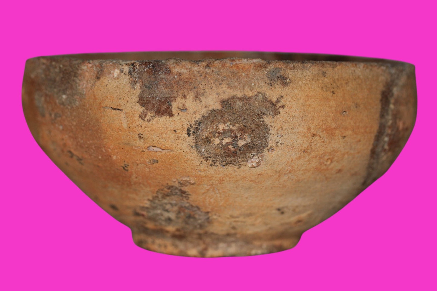 Holy Land Artifact Authentic 4000 Year Old Bowl Time of Abraham 2000 BC COA J126
