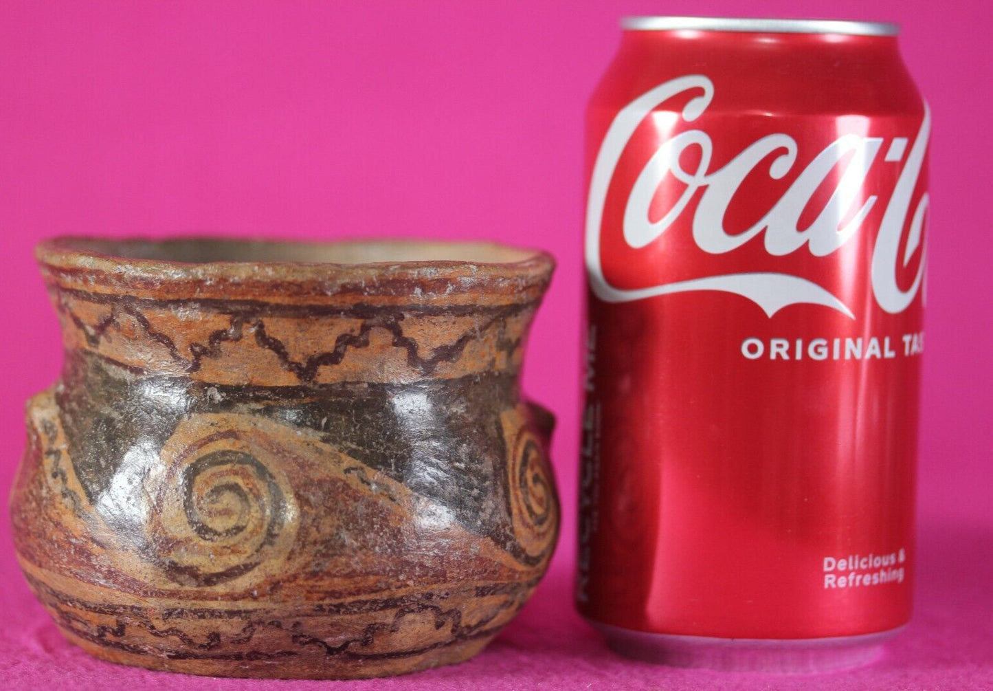 Pre Columbian Casas Grandes Artifact 1150-1450 AD Decorated Bowl Mexico COA J39