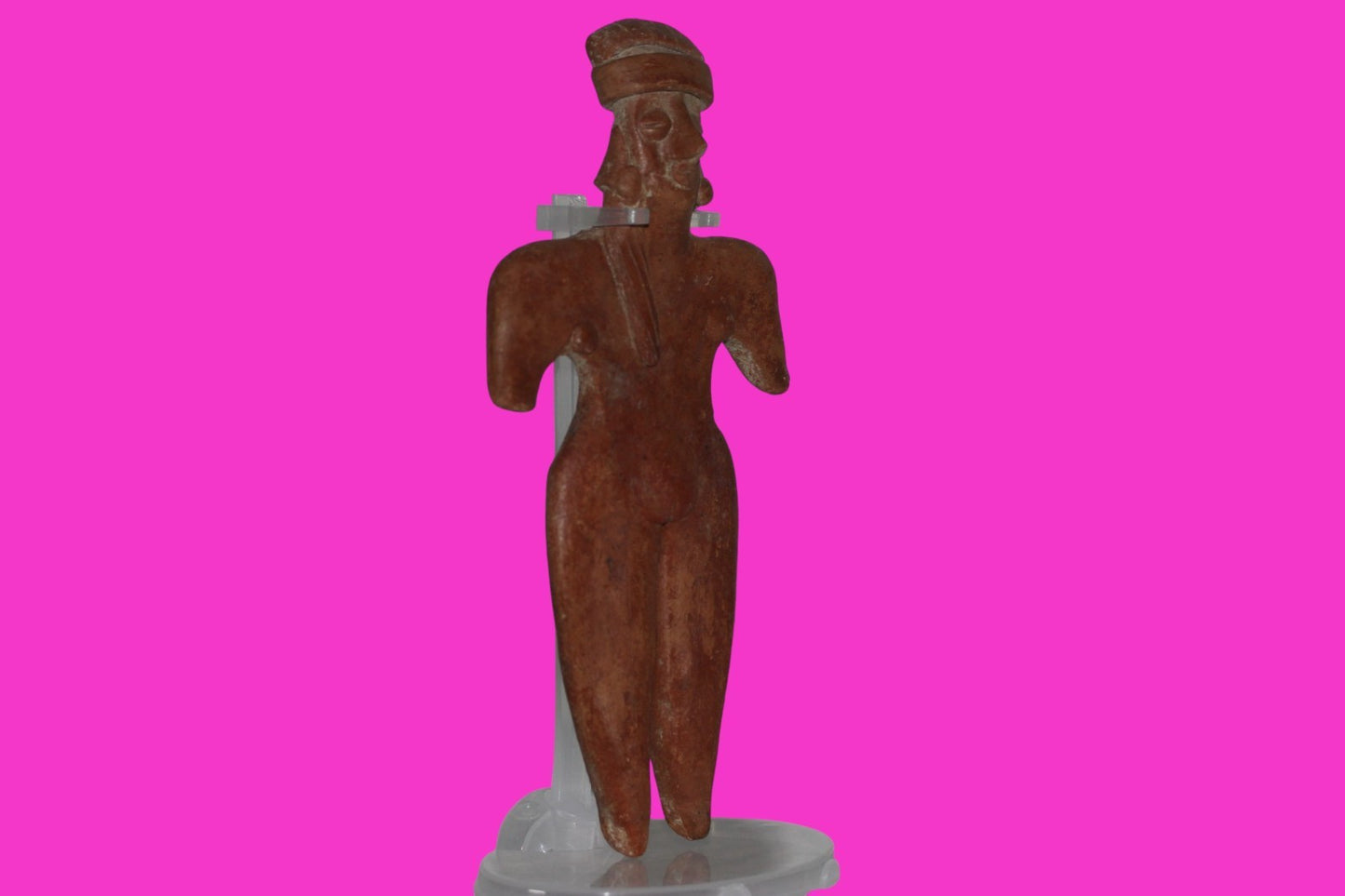 Pre Columbian Artifact 7 Inch Female Tomb Figure Colima Mexico 100 BC COA 244