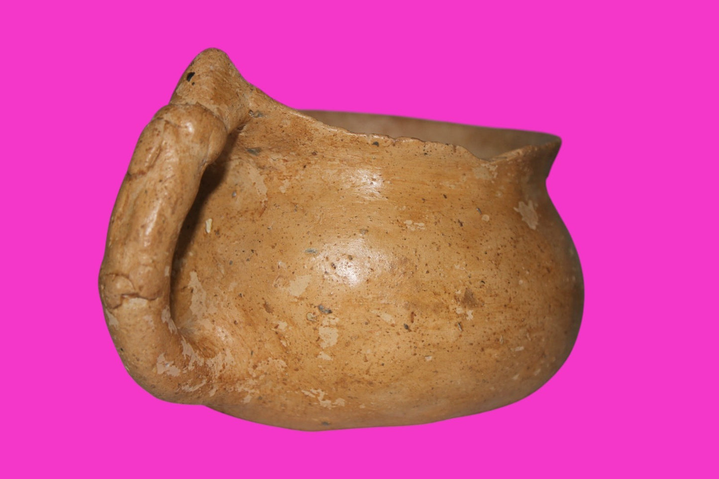 Holy Land Authentic Artifact 4000 Year Old Cup Time of Abraham 2000 BC COA J117