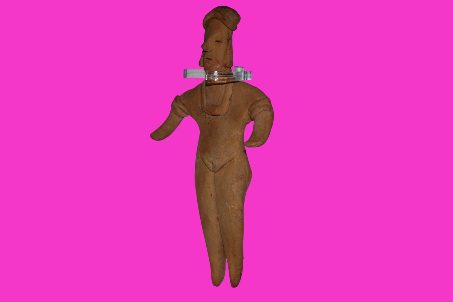 Pre Columbian Artifact 6 in Female Shaft Tomb Figure Colima Mexico 100BC COA 269