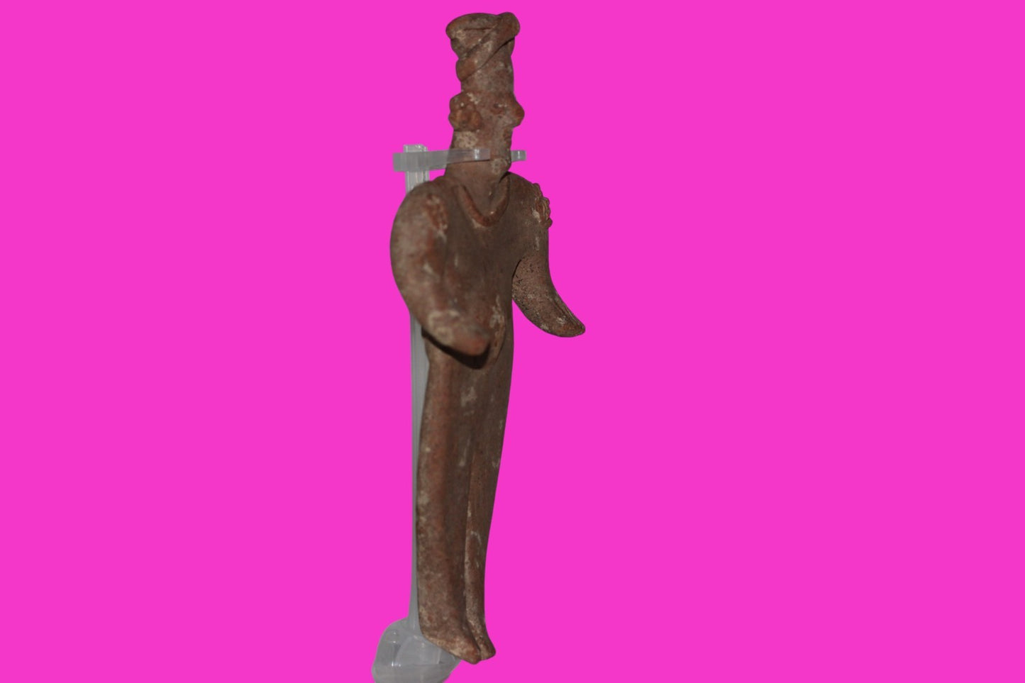 Pre Columbian Artifact 8 inch Female Tomb Figure Colima Mexico 100 BC COA 261