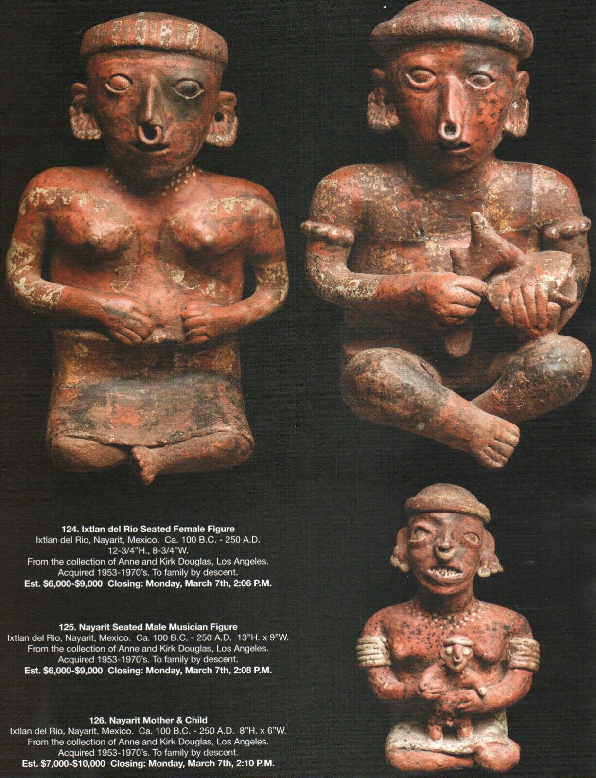 Pre Columbian Artifacts Price & Value Guide Arte Primitivo Auction Catalog #105