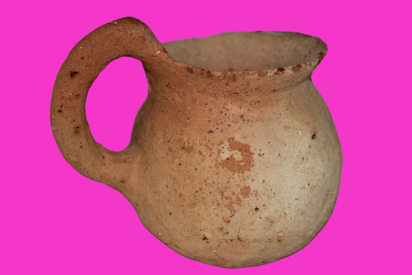 Ancient Holy Land Artifact Time Of Abraham Cup Jesus Christ Home 2000 BC COA 25