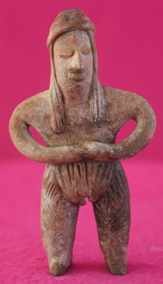 Authentic Pre Columbian Artifact Pretty Lady Tomb Figure Colima Mexico COA 197