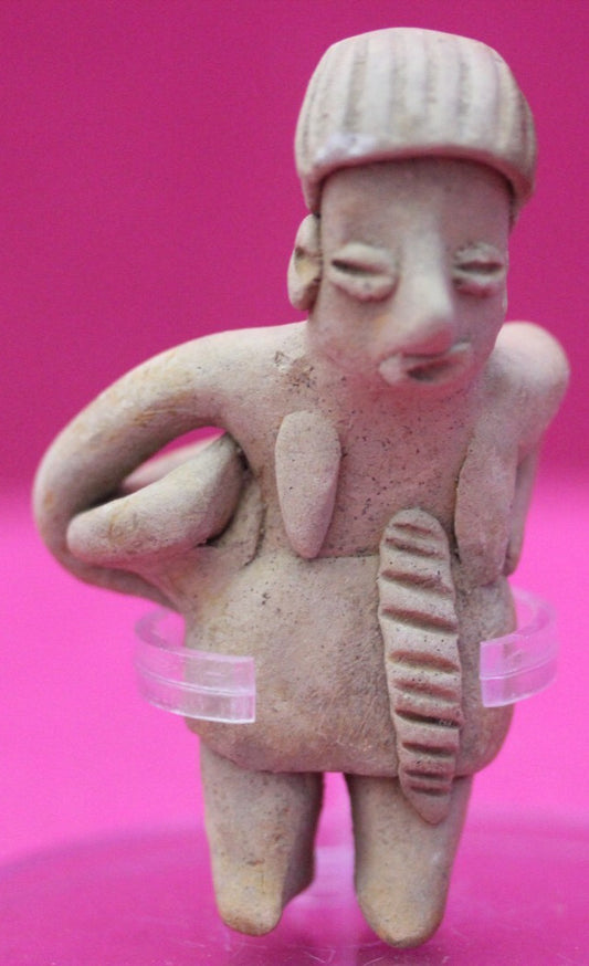 Authentic Pre Columbian Artifact Rare Grandma Tomb Figure Colima Mexico COA 147