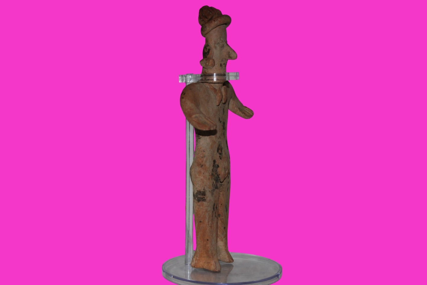 Pre Columbian Artifact 7 in Female Shaft Tomb Figure Colima Mexico 100BC COA 270