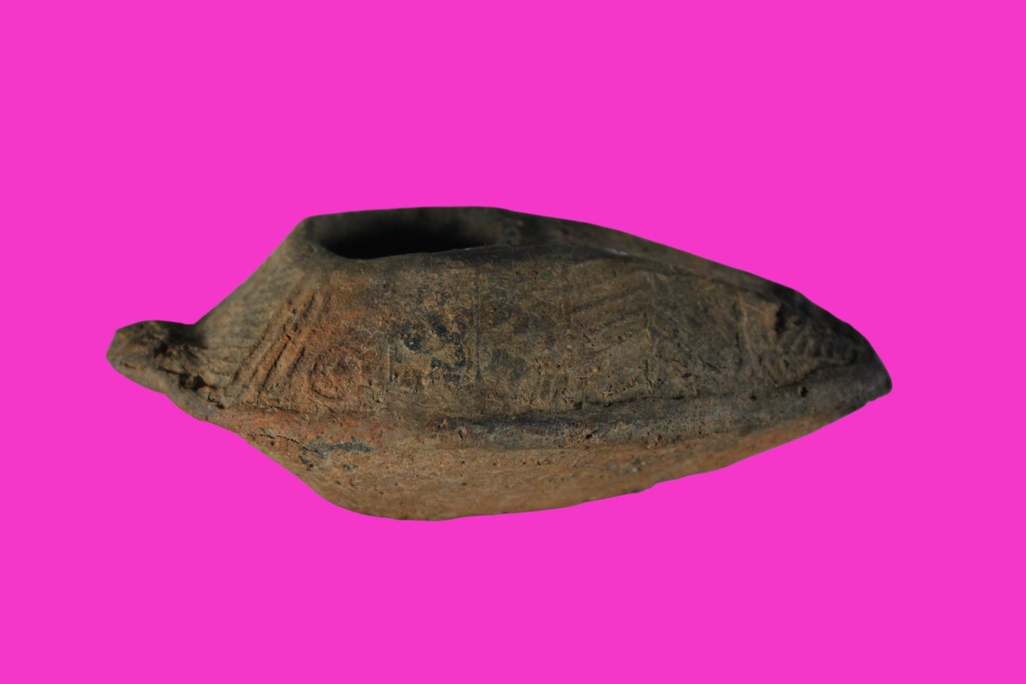 Ancient Holy Land Oil Lamp Artifact Jesus Christ Homeland 100BC-400AD COA 25