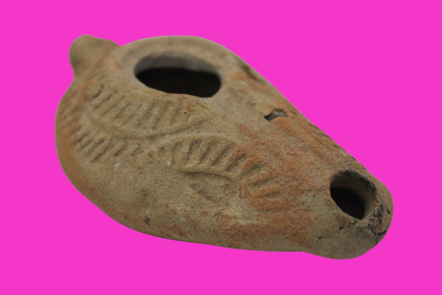 Ancient Holy Land Oil Lamp Artifact From Jesus Christ Home Land 100-500AD COA 66