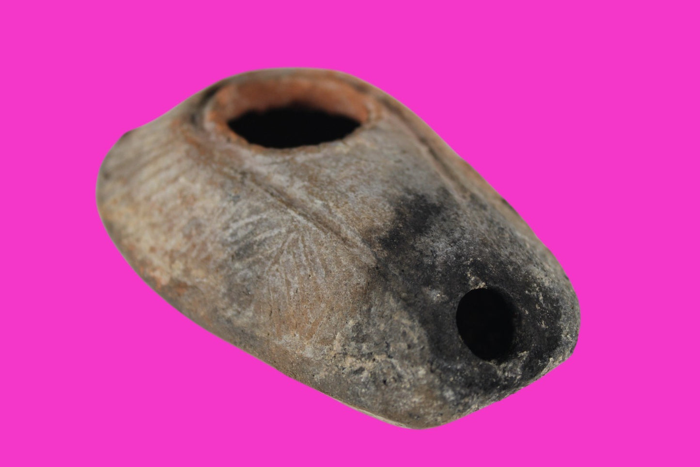 Ancient Holy Land Oil Lamp Artifact Jesus Christ Home Israel 300-600 AD COA 107