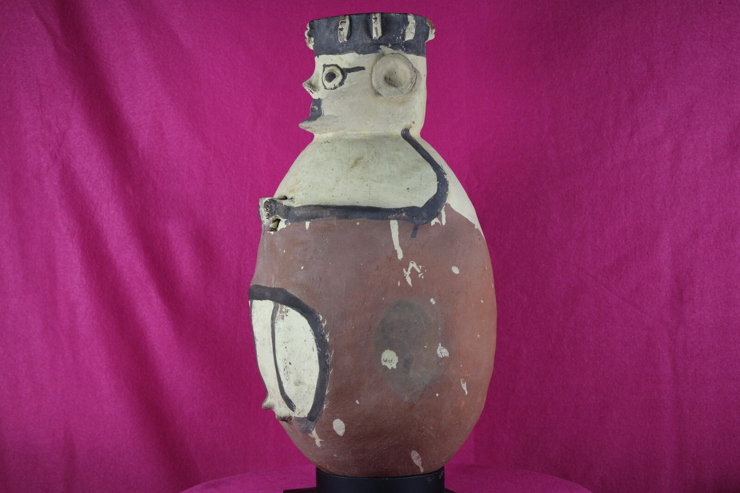 Pre Columbian Artifact Authentic 18 Inch Chancay Man Ex Arte Primitivo COA T106