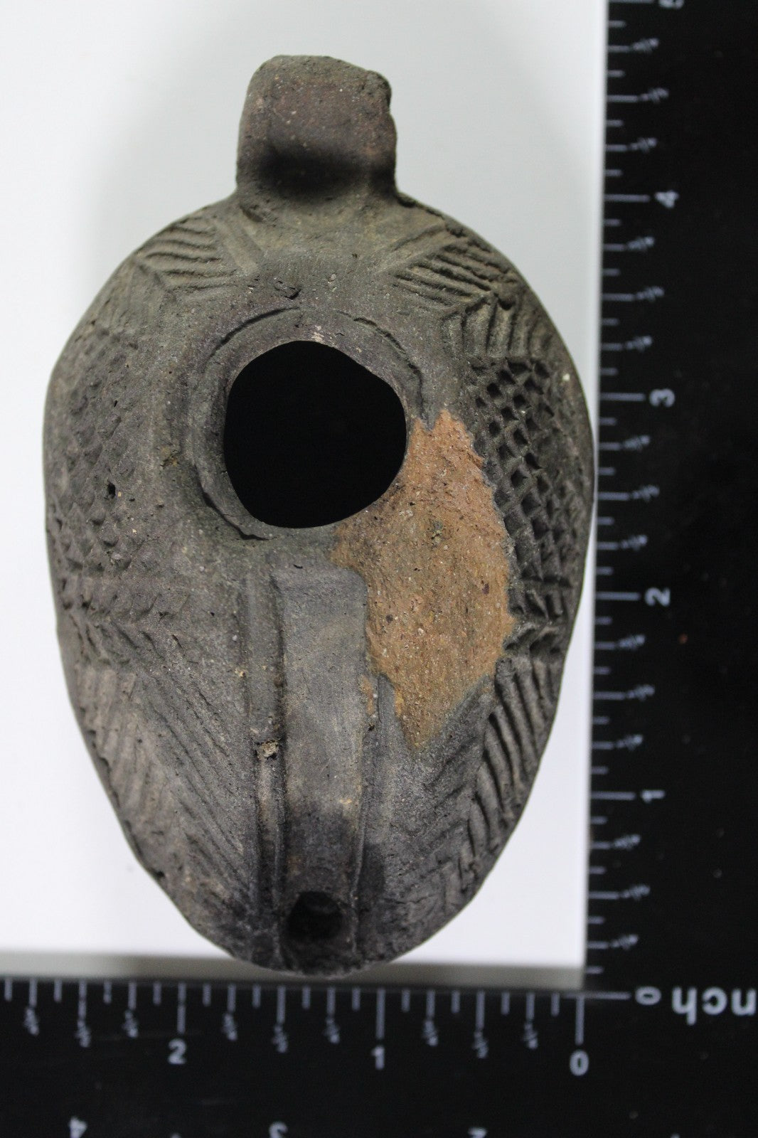 Ancient Holy Land Oil Lamp Artifact Jesus Christ Home Israel 300-600 AD COA 75