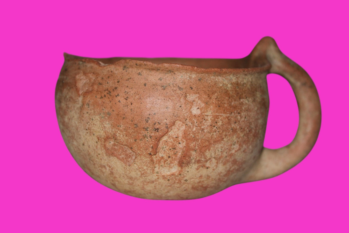 Holy Land Artifact Authentic 4000 Year Old Cup Time of Abraham 2000 BC COA J118