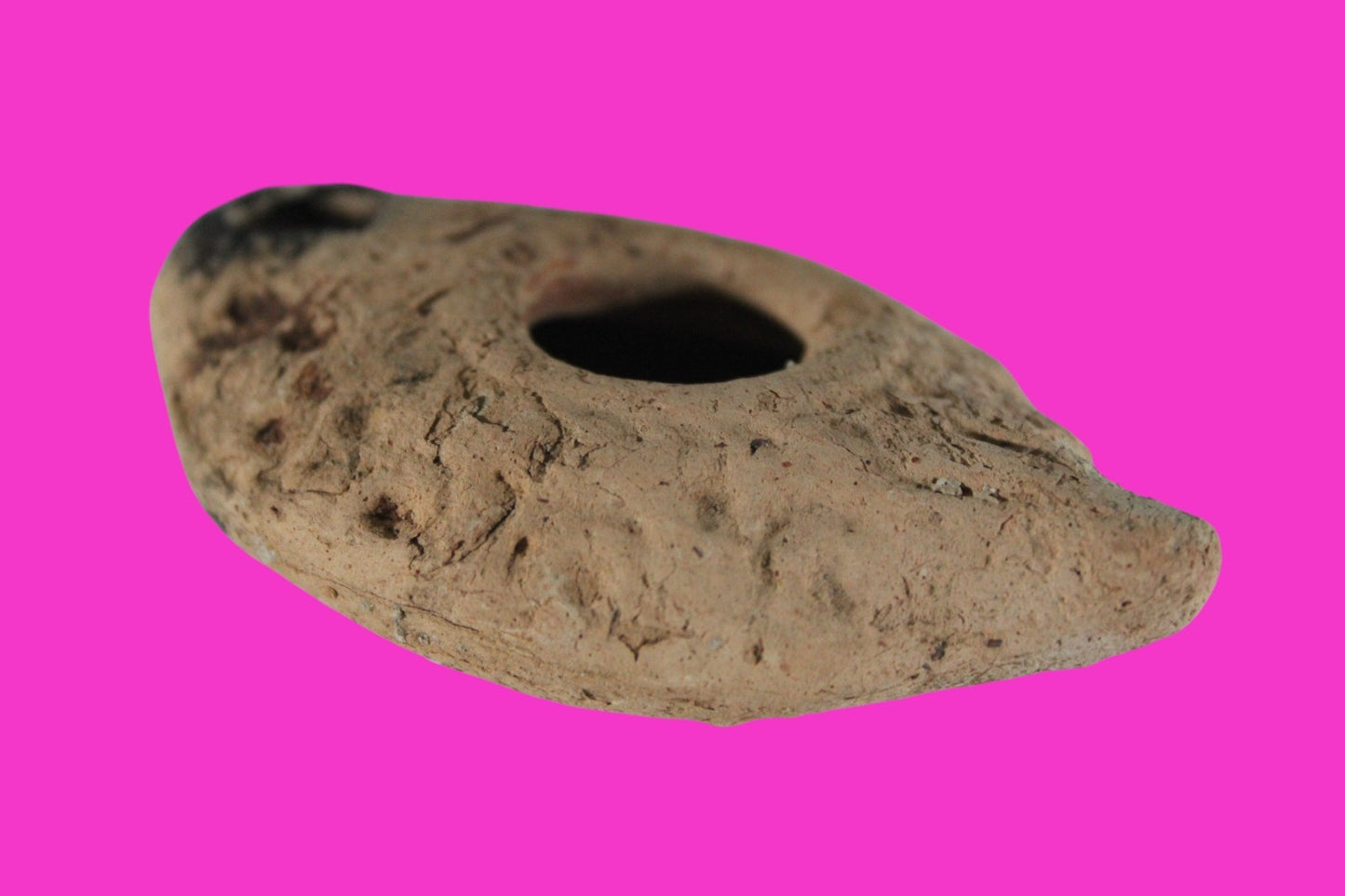 Ancient Holy Land Oil Lamp Artifact Land of Jesus Christ 100 BC-200 AD COA J146