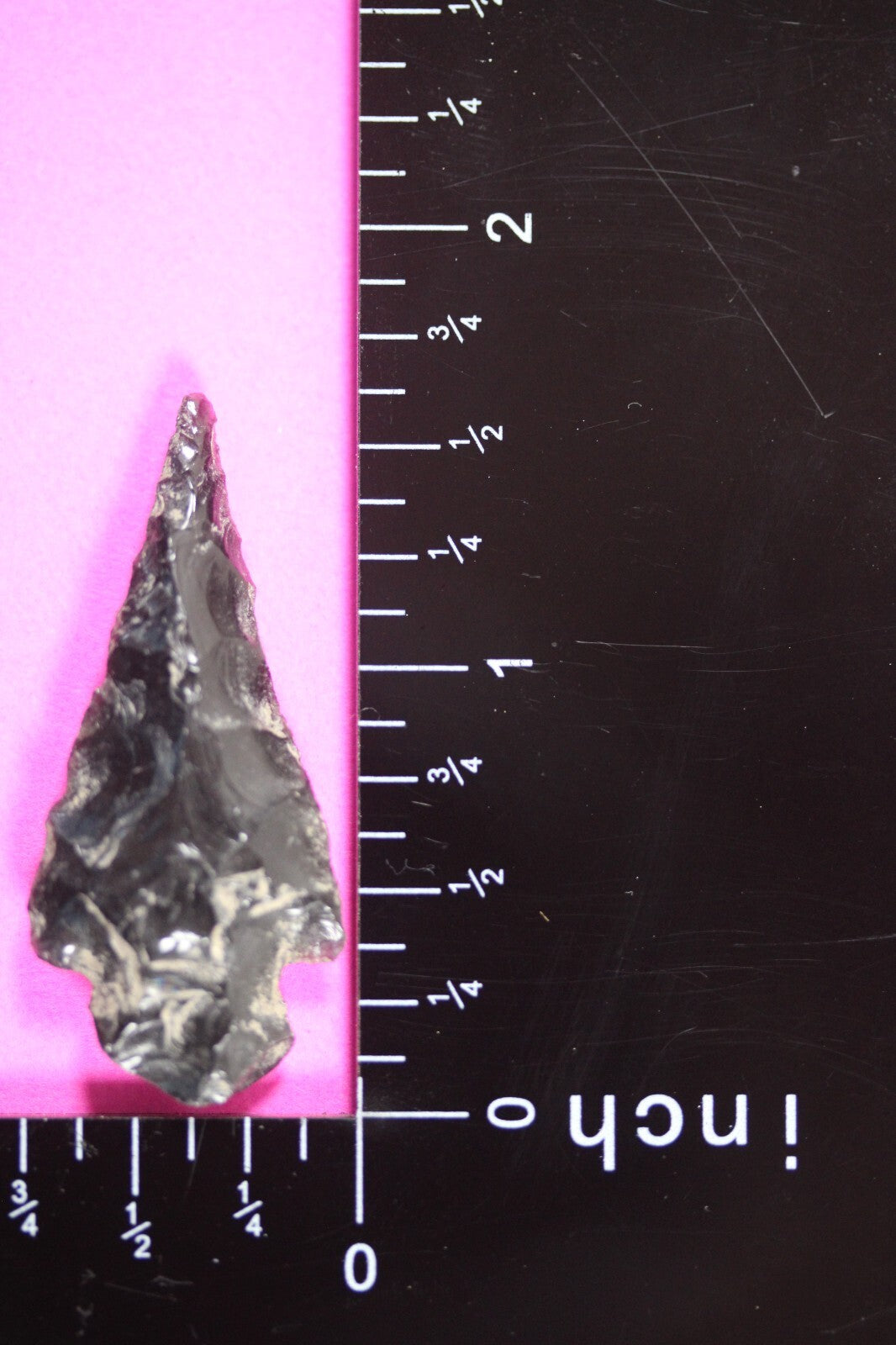 Authentic Pre Columbian Artifact Aztec Arrowhead Battle of Mexico City COA 09